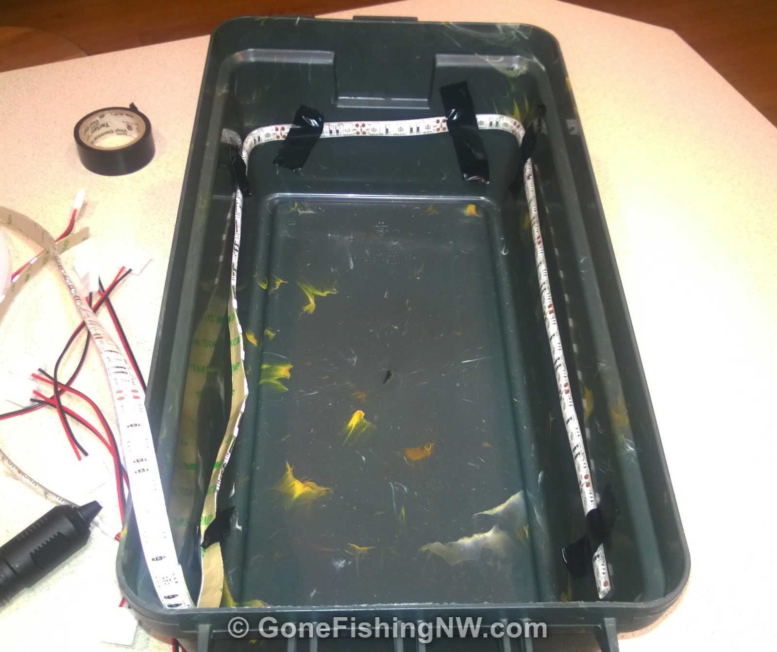 How To Build A DIY Fishing Lure Glow Charge Box – Gone Fishing Northwest
